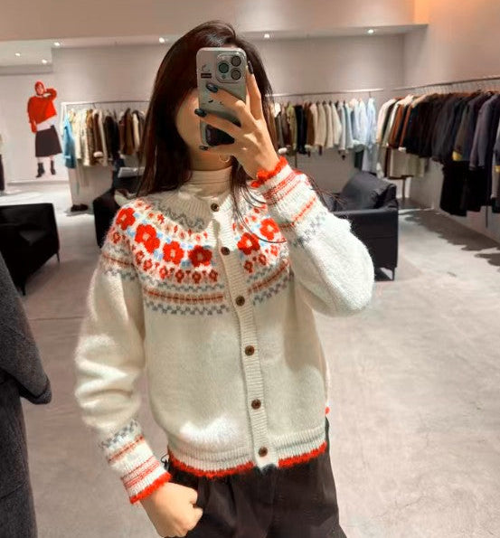 Fair Isle Jacquard Cardigan