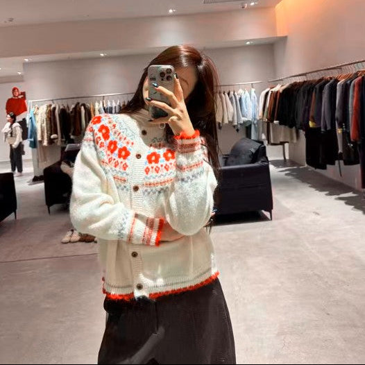 Fair Isle Jacquard Cardigan