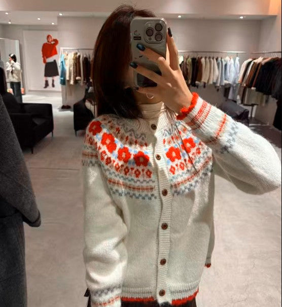 Fair Isle Jacquard Cardigan