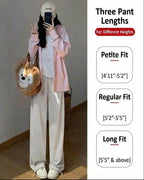 Wide-Leg Fleece Sweatpants Loose-Fit