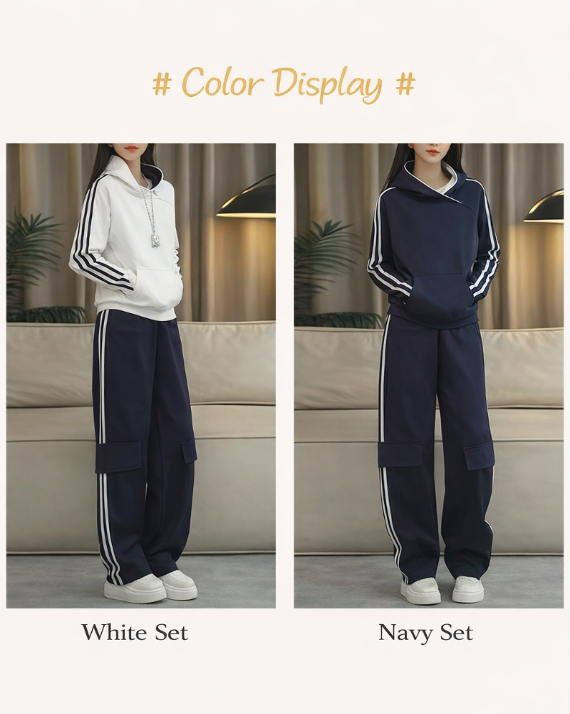 Hoodie Sweatpants Casual Two-Piece Set