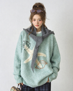 Starfish Mink Sweater - Korean Oversized Knit