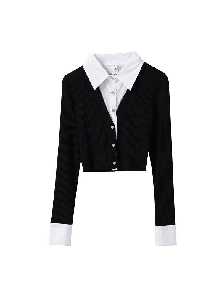 Women's Layered Two-Piece Crop Top