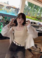 Solid Color Sleeveless Camisole Top