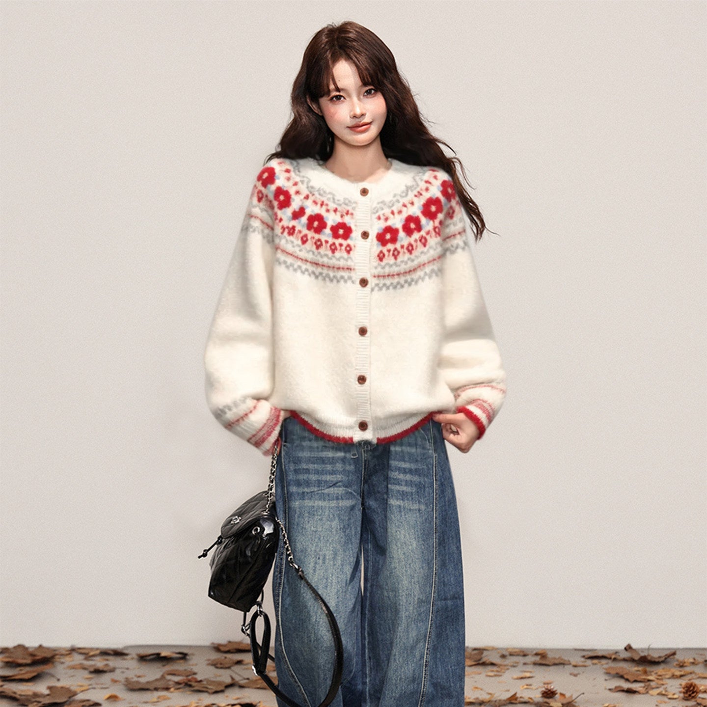 Fair Isle Jacquard Cardigan