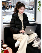 Short Hooded Puffer Jacket