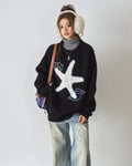 Starfish Mink Sweater - Korean Oversized Knit