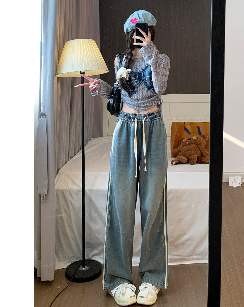 Women's High-Waisted Wide-leg Jeans