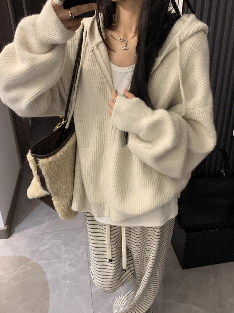 Vintage Hooded Cardigan