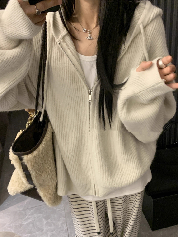 Vintage Hooded Cardigan