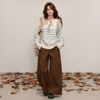Korean Knit Set - Sweater & Cargo Pants