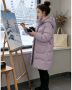 Mid-Length Hooded Puffer Jacket