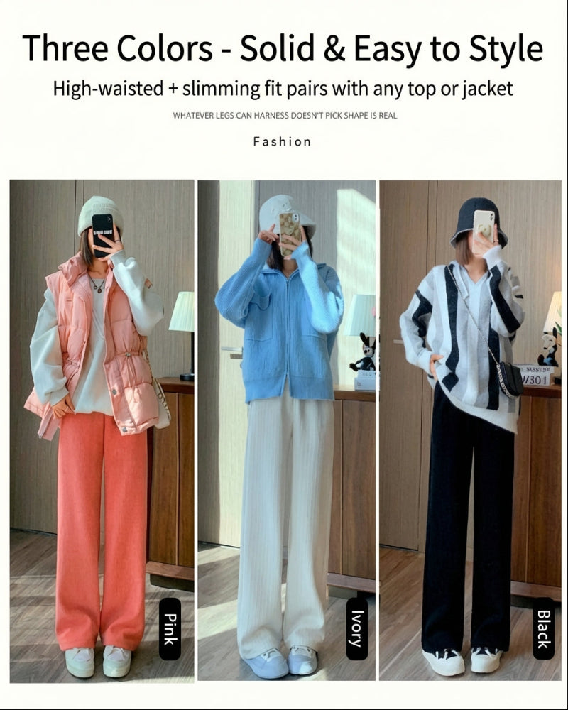 High-Waist Wide-Leg Pants