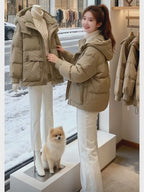 Hooded Puffer Jacket Winter Short