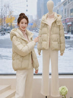 Short Hooded Puffer Jacket